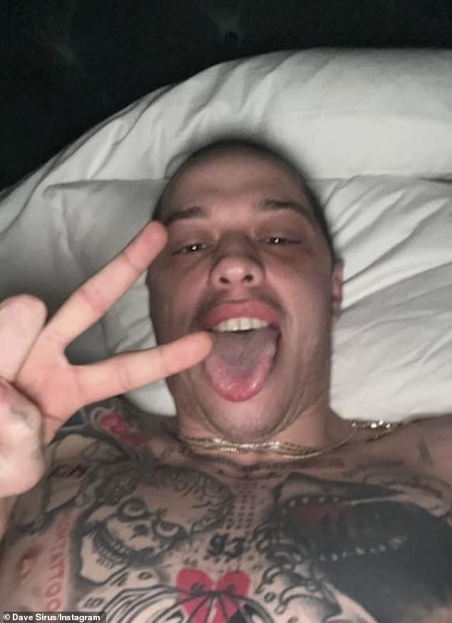 Peace out: Pete even sent Kanye a selfie he took while in bed with Kim
