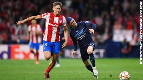 Foden was a consistent thorn in the Atletico team on Wednesday. 