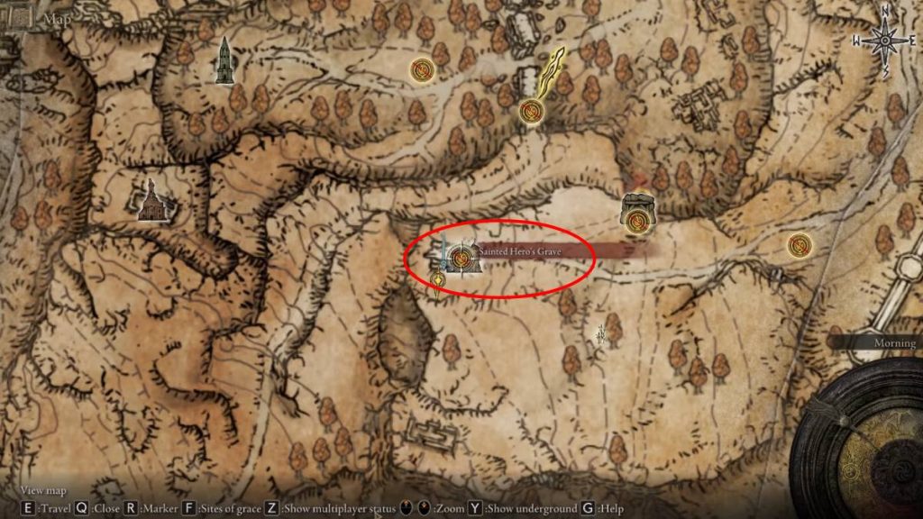 Elden Ring Sainter Heros Cave Map.  Elden Ring Sainter Heros Cave Map