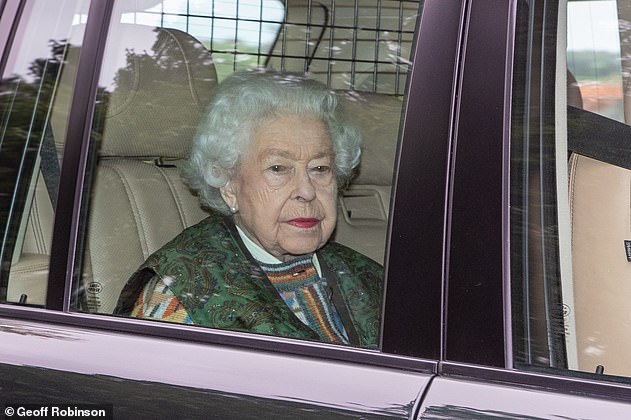 The Queen is flown via Sandringham to her helicopter back to Windsor on April 27