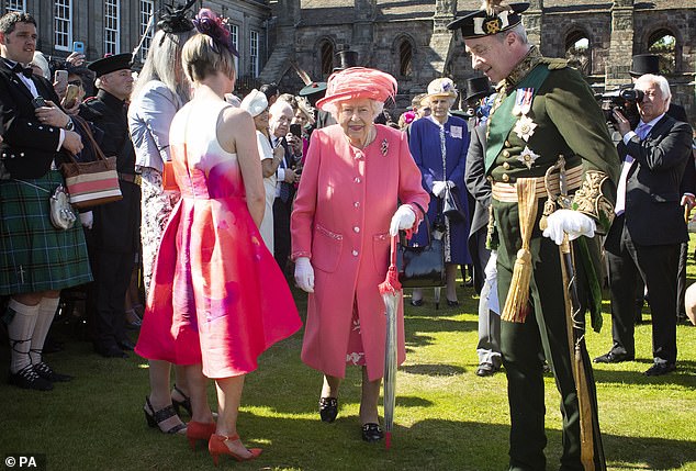 2019 - The Queen at a ceremony at the Palace of Holyroodhouse in Edinburgh, July 3, 2019