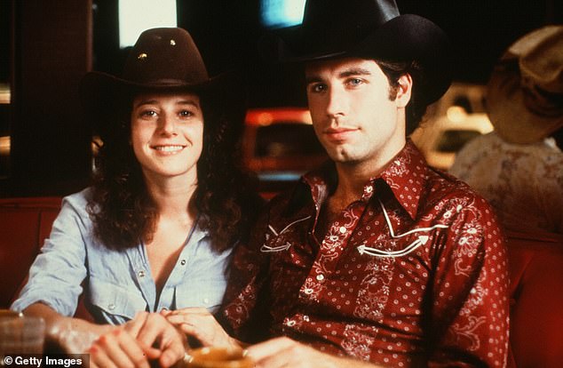 Real life: The club inspired an Esquire article about a couple spending time in a honky tonk, which in turn was the inspiration for the popular 1980 movie Urban Cowboy, starring John Travolta and Debra Winger (pictured)