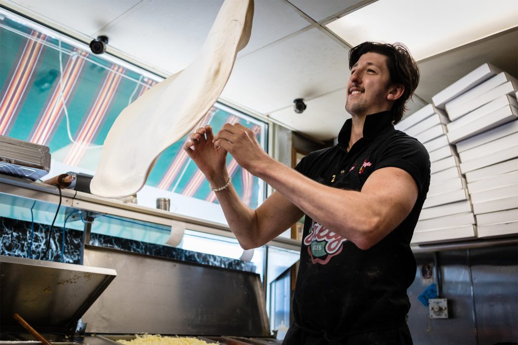 Mandreucci is a humble cook at Marcello's Pizza Grill, who toils behind the oven every day at the 20-year-old establishment in Trenton, New Jersey.