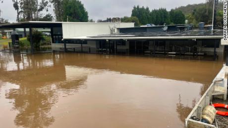 Darren Osmotherly'  s Paradise Café in Lower Portland, New South Wales, was flooded four times in 18 months.