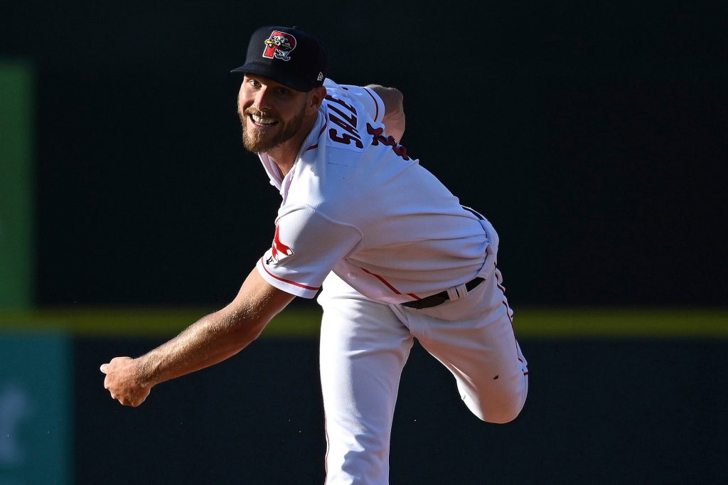 Chris Sale bid for a Red Sox subsidiary, Portland Sea Dogs, June 30, 2022.