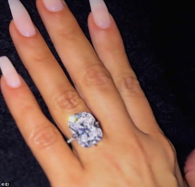 Dazzling: One of the pieces that Abbas and his gang took was Lorraine Schwartz's $4 million twenty-carat engagement ring given by Kanye West.