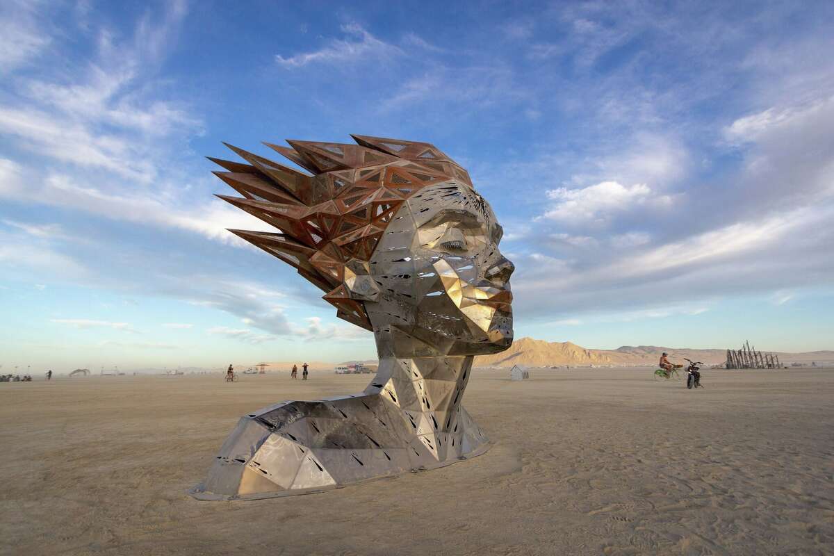 "seed of dreams" Written by Martin Taylor and the Chromaforms Art Collective of Oakland, California, at Burning Man 2022 in the Black Rock Desert in Gerlach, Nevada.