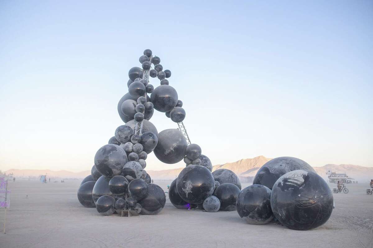 Sculpture at Burning Man 2022 in the Black Rock Desert in Gerlach, Nev.