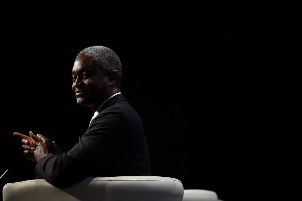 President and CEO of the Federal Reserve Bank of Atlanta Raphael W. Bostic speaks at a European Financial Forum event in Dublin, Ireland on February 13, 2019. REUTERS/Clodagh Kilcoin